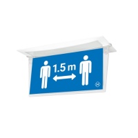 1,5 meter aanduiding plafond inbouw armatuur