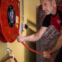 Afpersen brandslanghaspel > 10 stuks