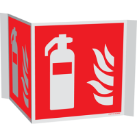 Pictogram Brandblusser panoramisch kunststof diverse maten